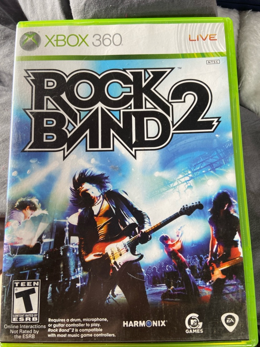 Microsoft Xbox 360 Rock Band 2 in Neon Green Case